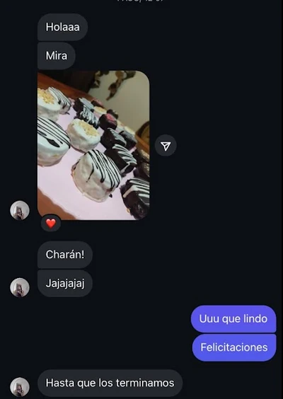Testimonio de alumna logrando pedidos semanales fijos con las recetas de alfajor